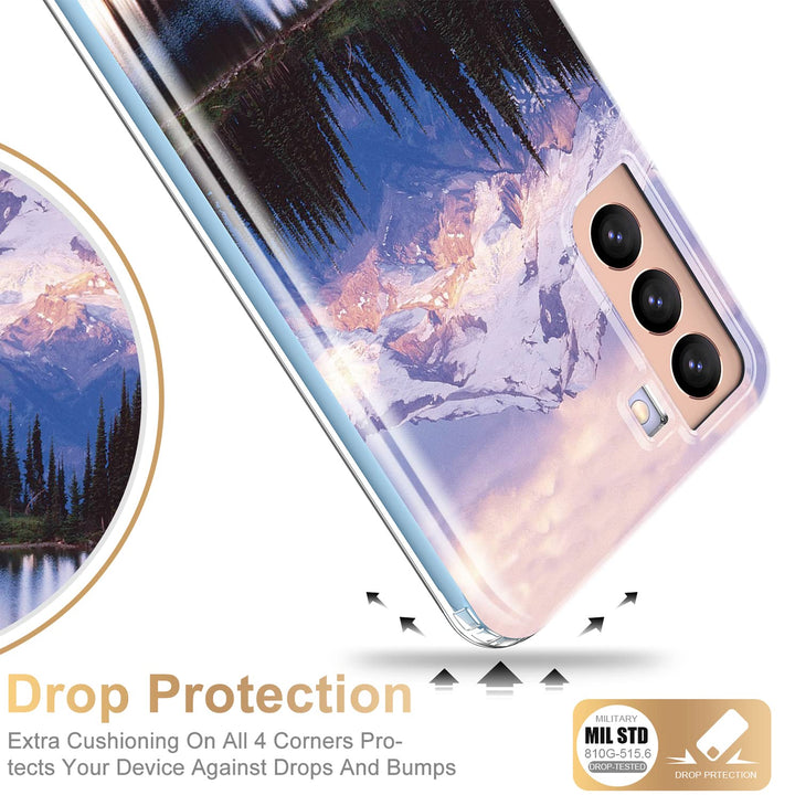 Galaxy S21 Glitter Marble Case - DOKUTRONIX