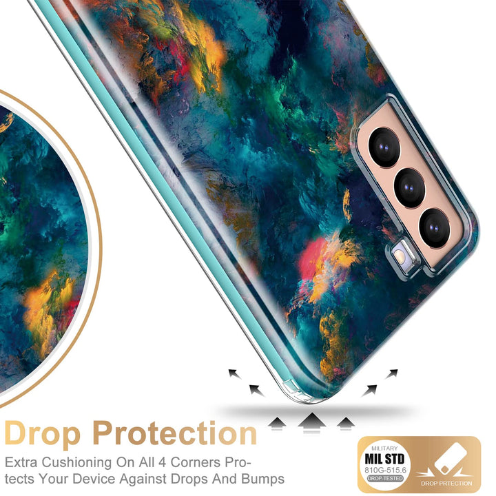 Galaxy S21 Glitter Marble Case - DOKUTRONIX