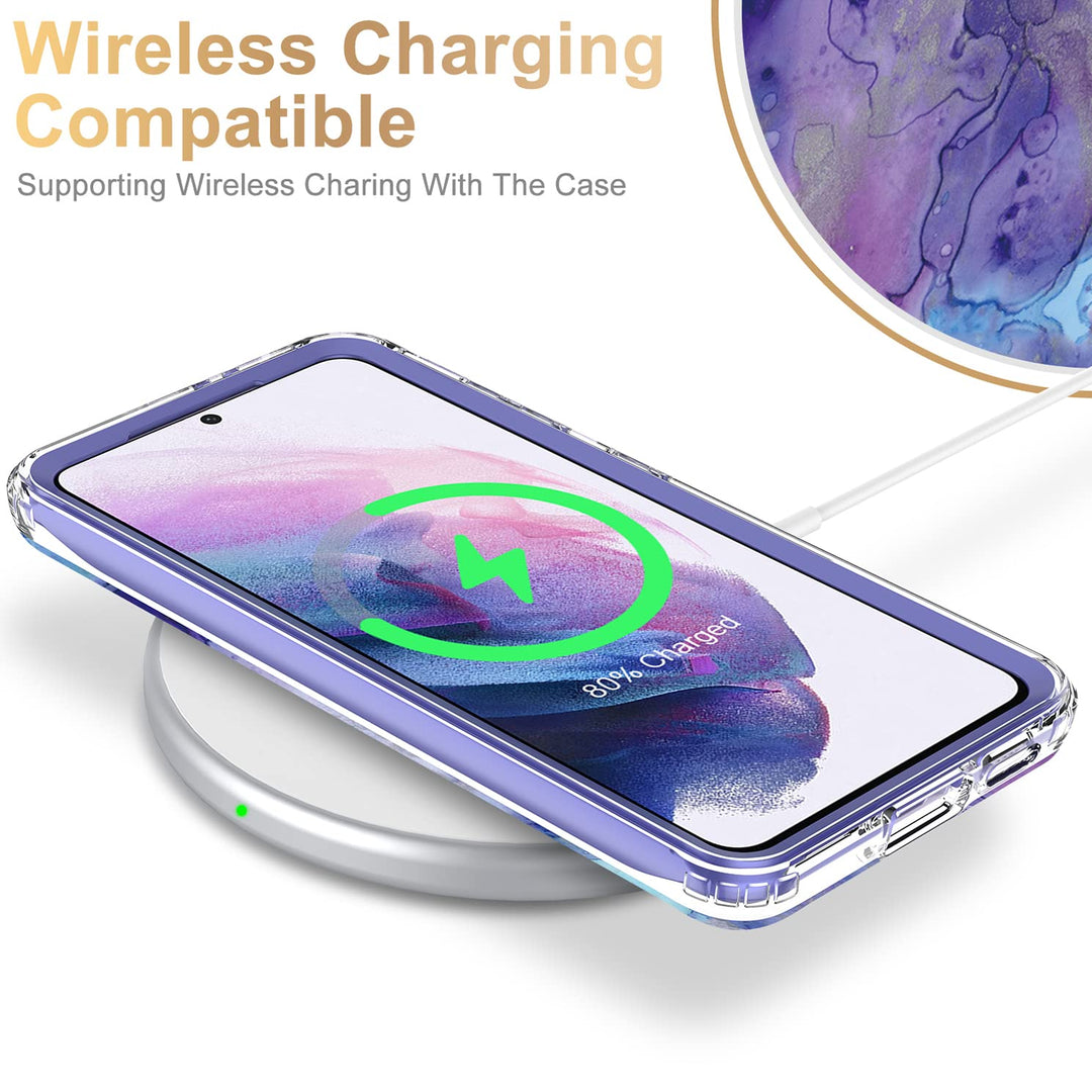 Galaxy S21 Glitter Marble Case - DOKUTRONIX