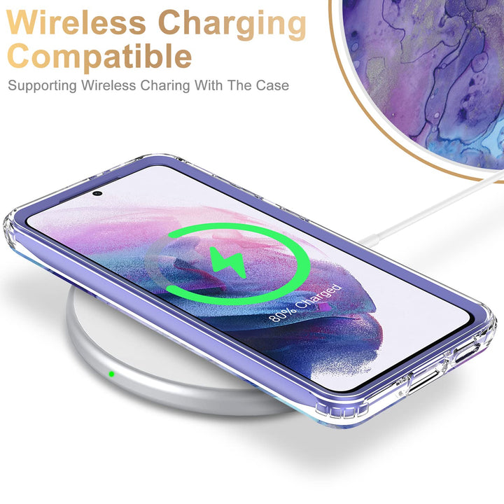 Galaxy S21 Glitter Marble Case - DOKUTRONIX