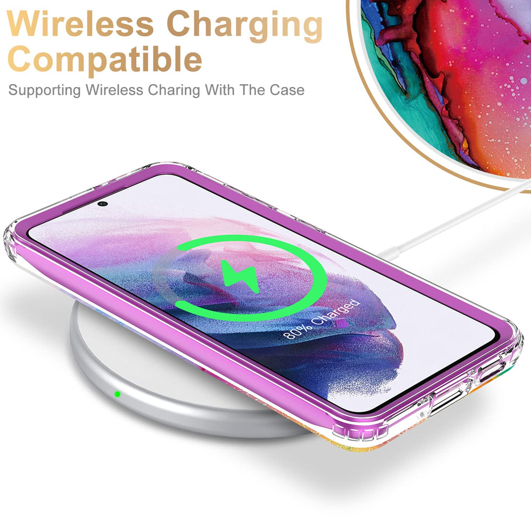 Galaxy S21 Glitter Marble Case - DOKUTRONIX