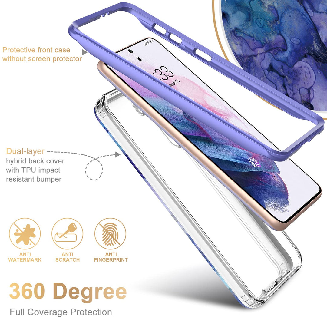 Galaxy S21 Glitter Marble Case - DOKUTRONIX