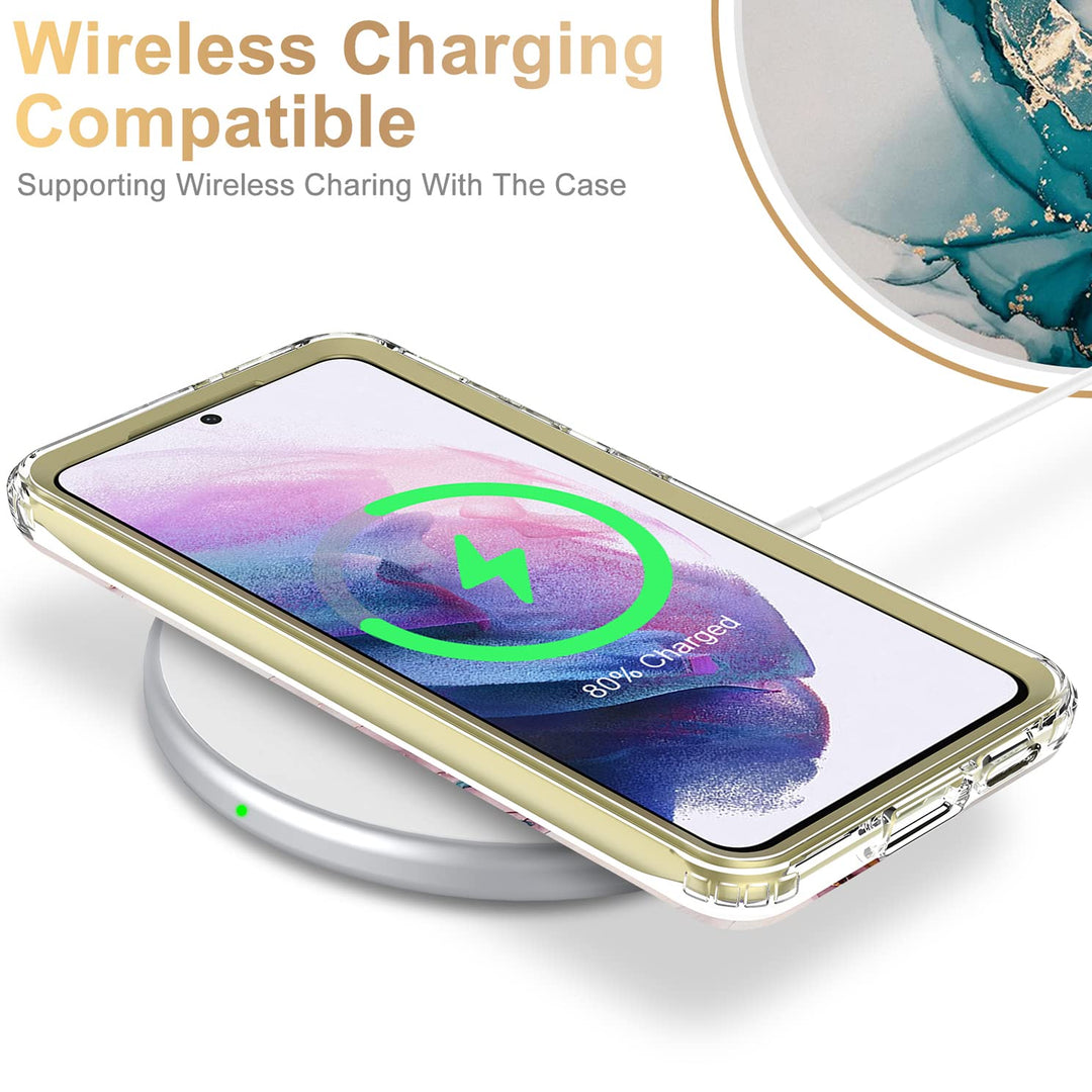 Galaxy S21 Glitter Marble Case - DOKUTRONIX