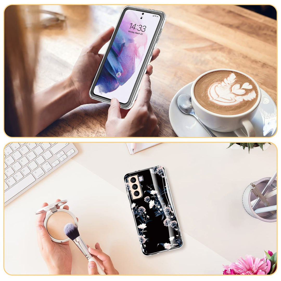 Galaxy S21 Glitter Marble Case - DOKUTRONIX