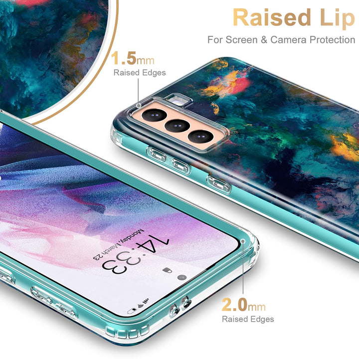 Galaxy S21 Glitter Marble Case - DOKUTRONIX