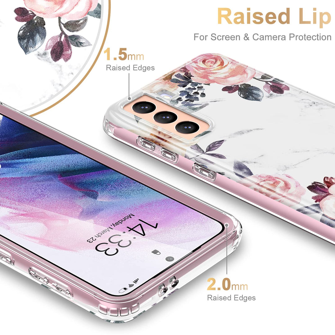 Galaxy S21 Glitter Marble Case - DOKUTRONIX