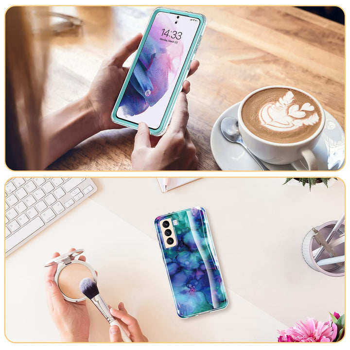 Galaxy S21 Glitter Marble Case - DOKUTRONIX