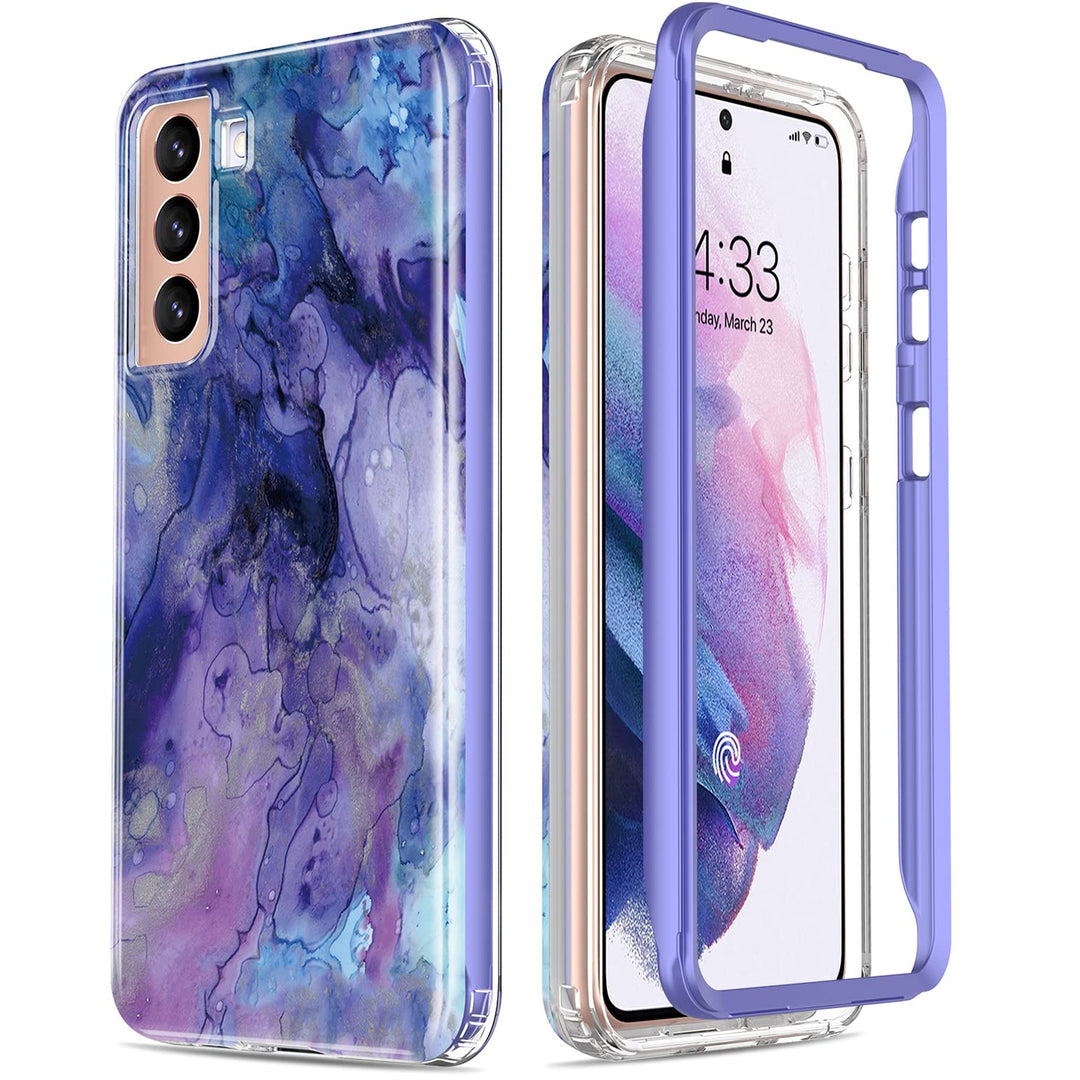 Galaxy S21 Glitter Marble Case - DOKUTRONIX