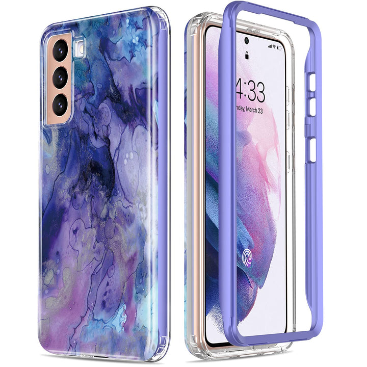 Galaxy S21 Glitter Marble Case - DOKUTRONIX