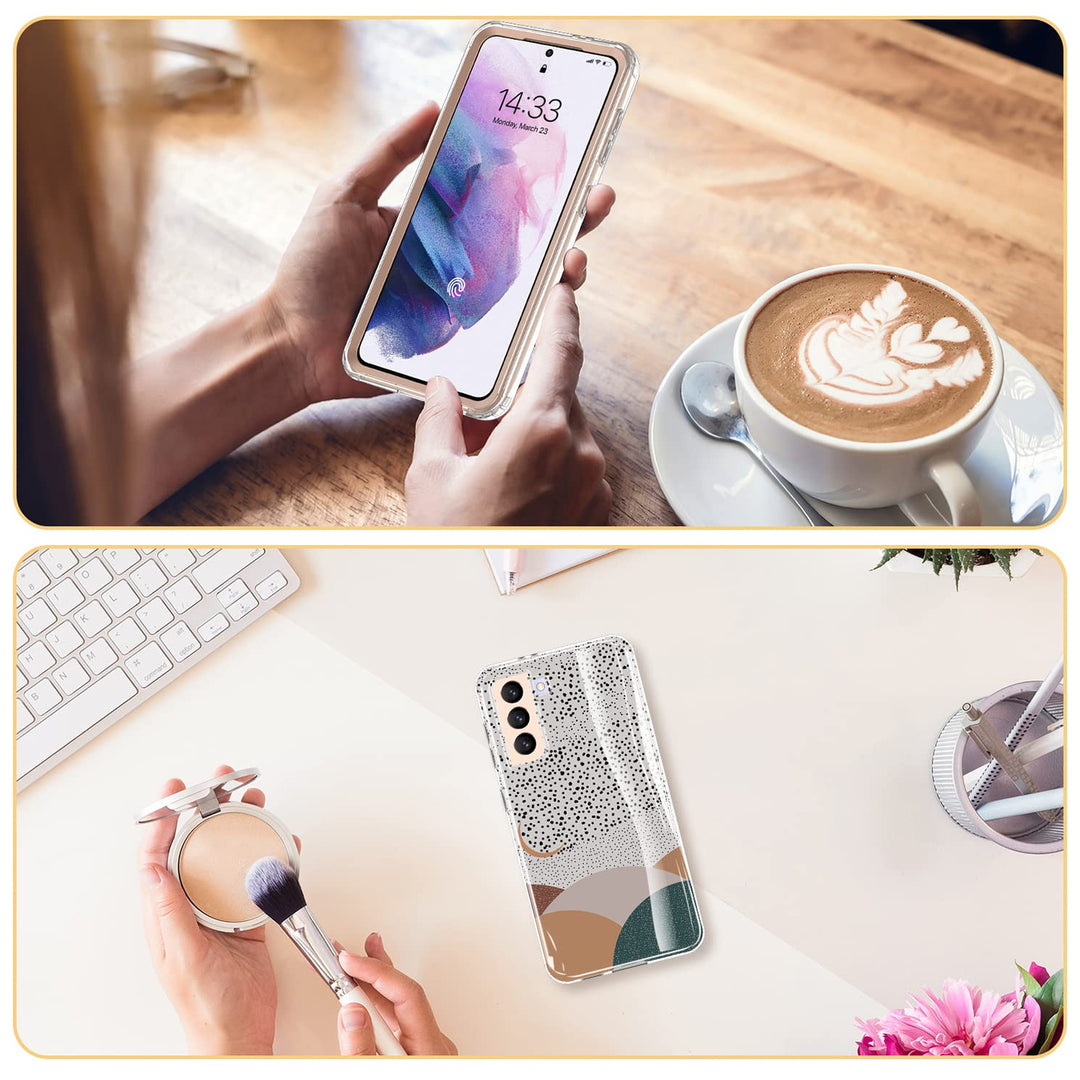 Galaxy S21 Glitter Marble Case - DOKUTRONIX