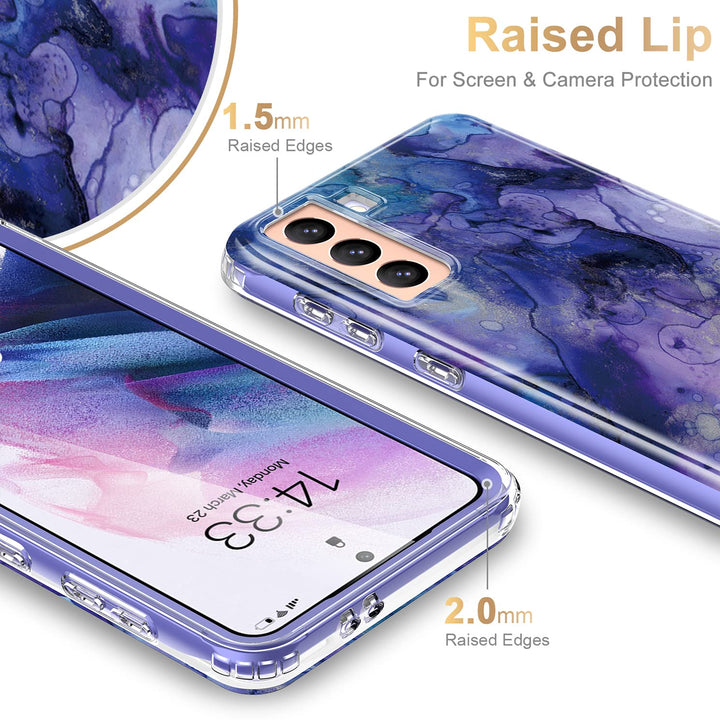 Galaxy S21 Glitter Marble Case - DOKUTRONIX