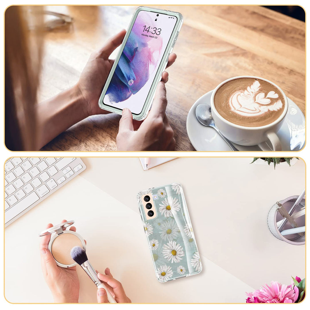 Galaxy S21 Glitter Marble Case - DOKUTRONIX