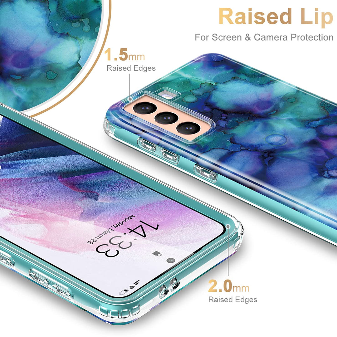 Galaxy S21 Glitter Marble Case - DOKUTRONIX