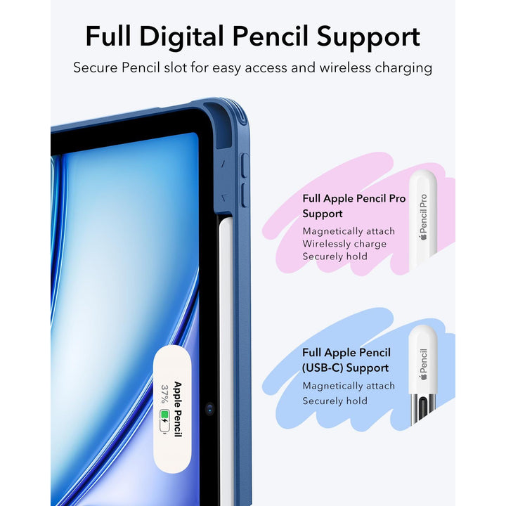 ESR FlipStand Case for iPad Air 11 - Blue - DOKUTRONIX