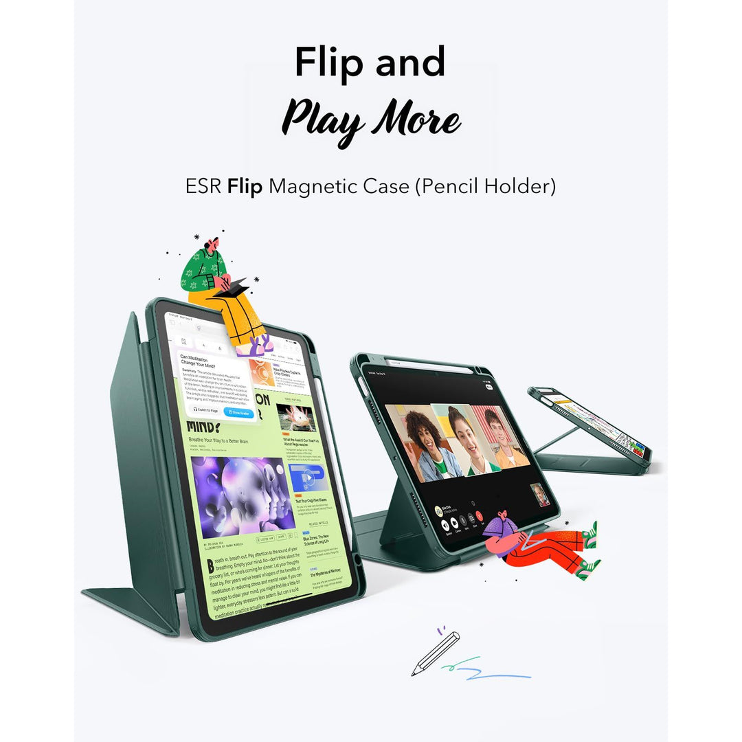 FlipStand iPad Air Case - Midnight Green - DOKUTRONIX