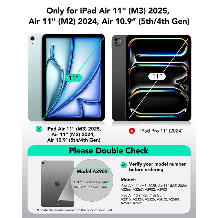 ESR SkyBlue Flip Case for iPad Air 11 (M3/M2) - DOKUTRONIX