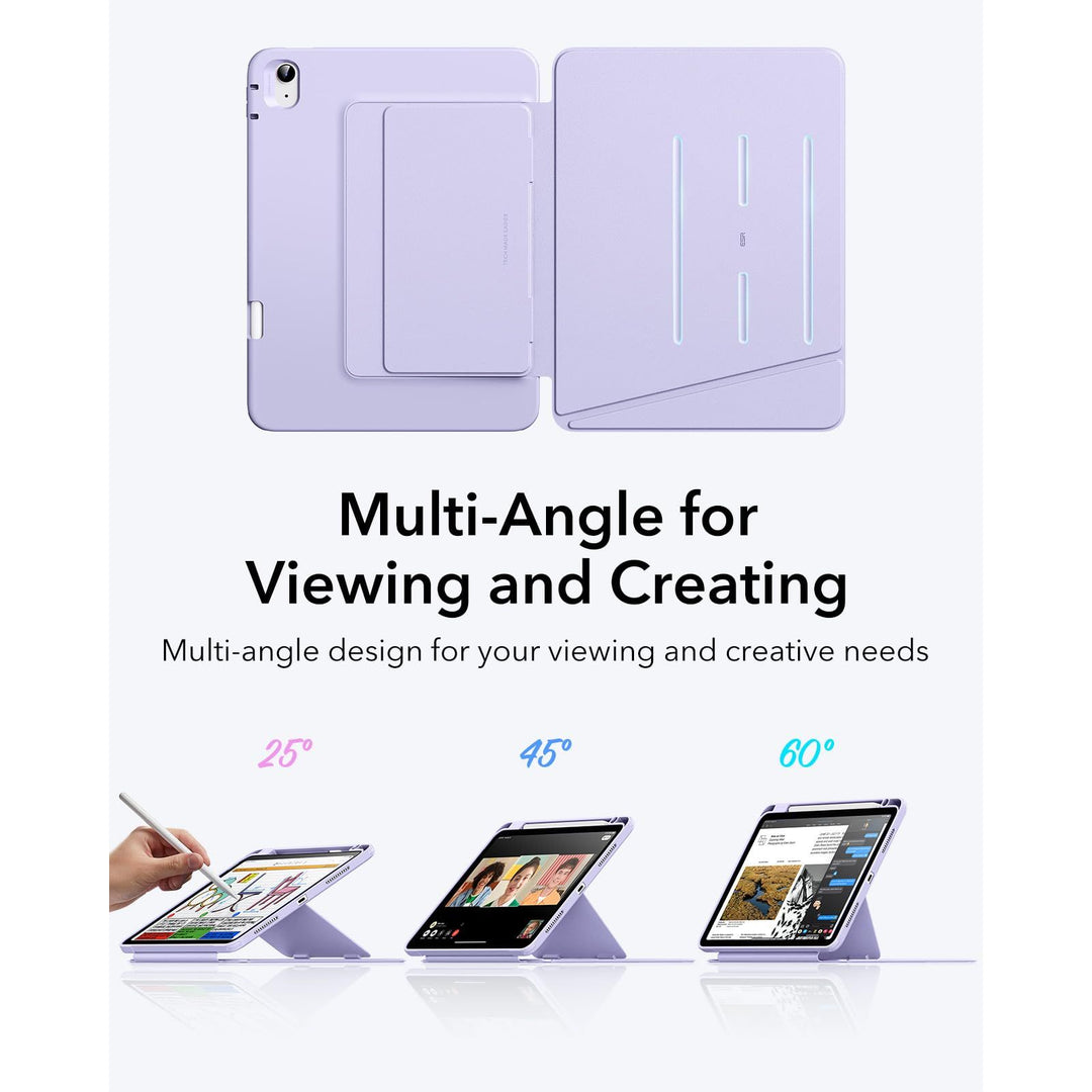 AirFlip for iPad Air Case: Multi-Angle Stand & Pencil Holder - DOKUTRONIX