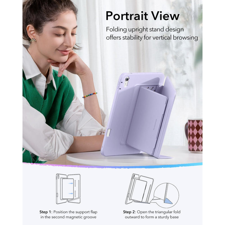 AirFlip for iPad Air Case: Multi-Angle Stand & Pencil Holder - DOKUTRONIX