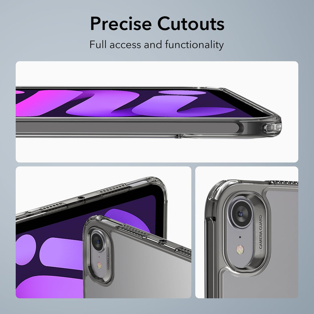 ESR Slim Shield Case for iPad Mini 7 & 6 - Black Clear - DOKUTRONIX