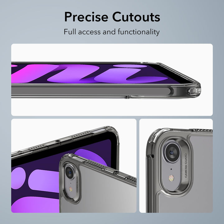 ESR Slim Shield Case for iPad Mini 7 & 6 - Black Clear - DOKUTRONIX