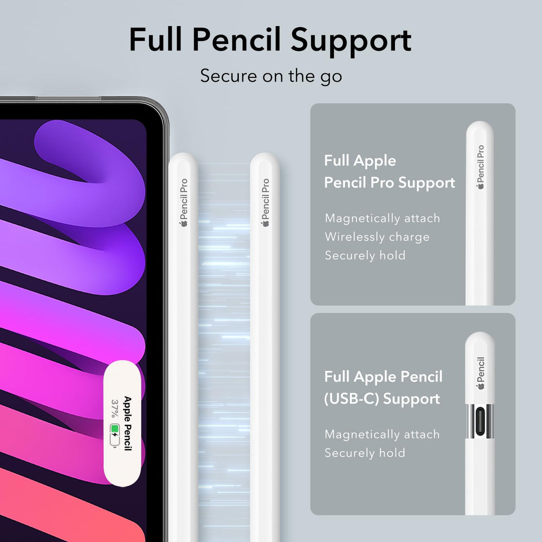 ESR Slim Shield Case for iPad Mini 7 & 6 - Black Clear - DOKUTRONIX