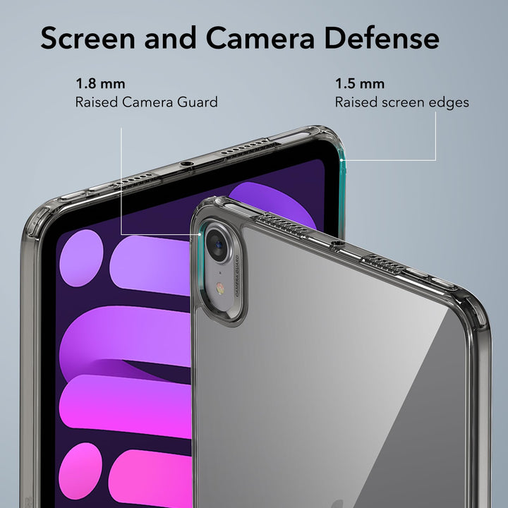 ESR Slim Shield Case for iPad Mini 7 & 6 - Black Clear - DOKUTRONIX