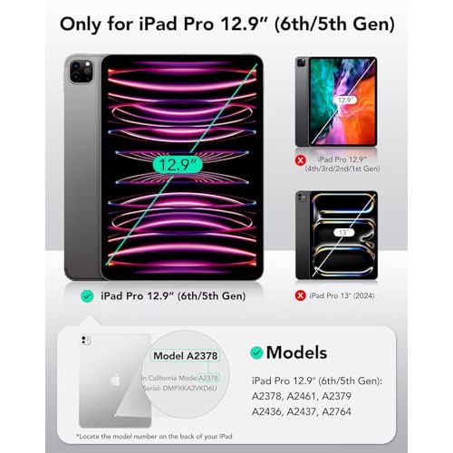 ESR Shift Series iPad Pro 11 Rotating Case 2024 - DOKUTRONIX