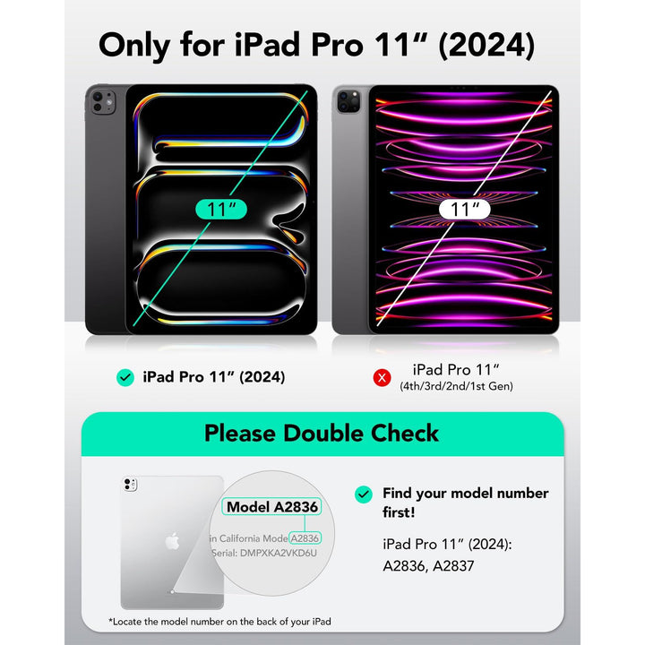ESR Shift Series iPad Pro 11 Rotating Case 2024 - DOKUTRONIX