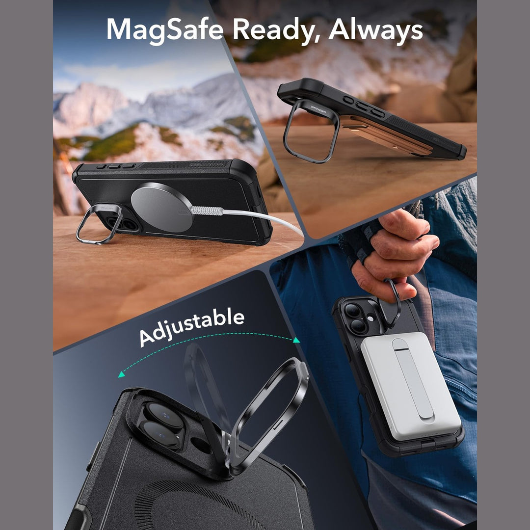 ESR CyberGuard iPhone 16 Case with Stand & Magnet - DOKUTRONIX