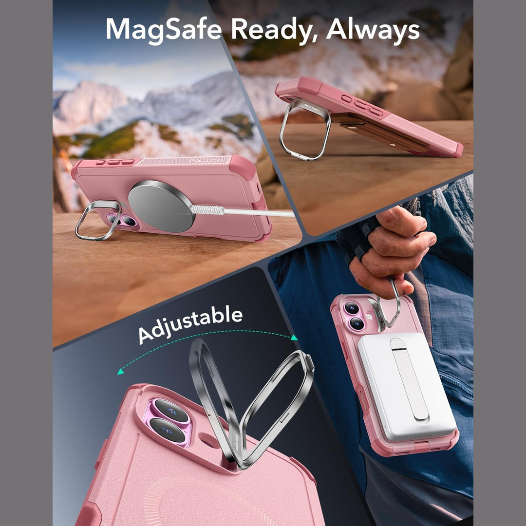 ESR Cyber Shield Case for iPhone 16 - Pink - DOKUTRONIX