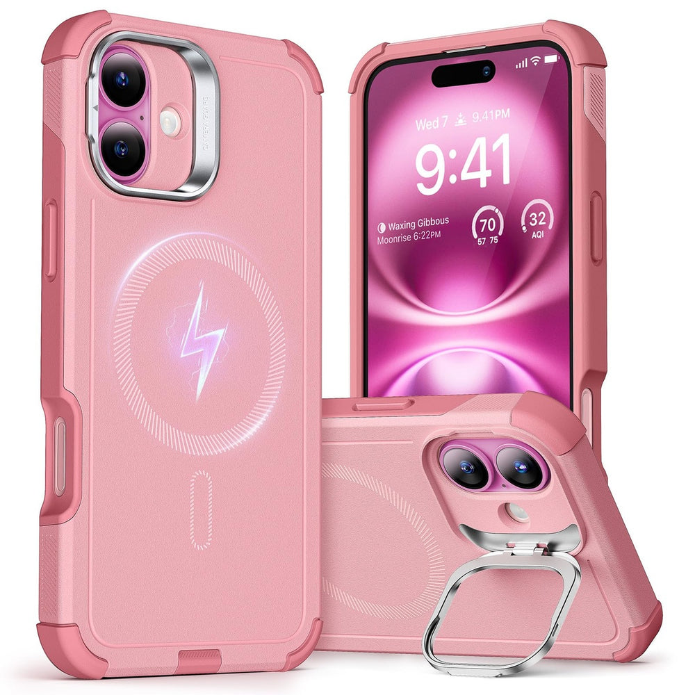 ESR Cyber Shield Case for iPhone 16 - Pink - DOKUTRONIX