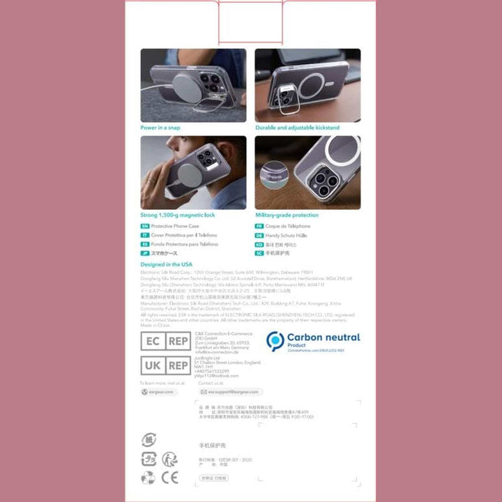 ESR HaloLock Clear Case for iPhone 14 Pro Max - DOKUTRONIX