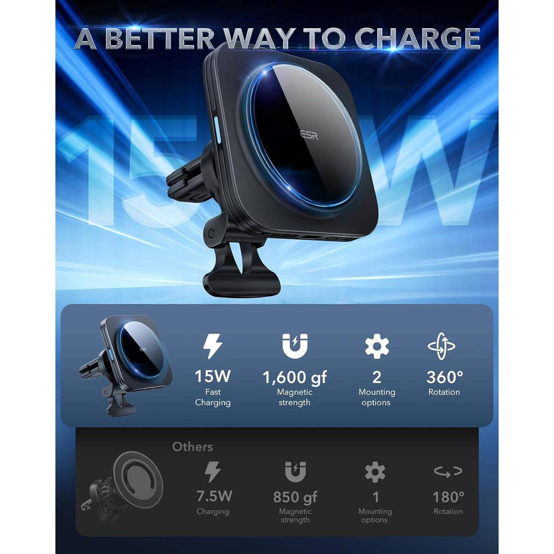 MagCharge Pro: Magnetic Car Charger Mount - DOKUTRONIX