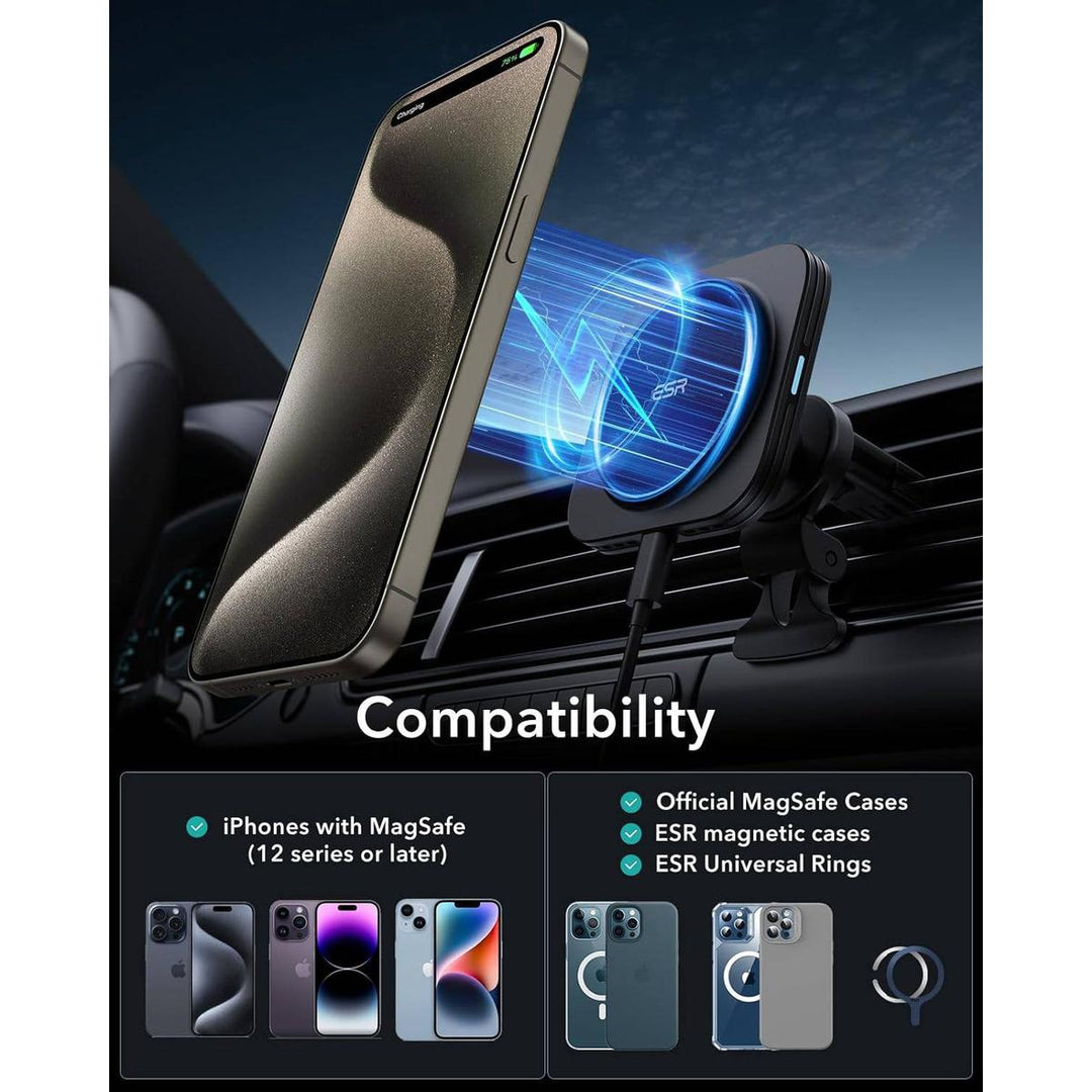 MagCharge Pro: Magnetic Car Charger Mount - DOKUTRONIX