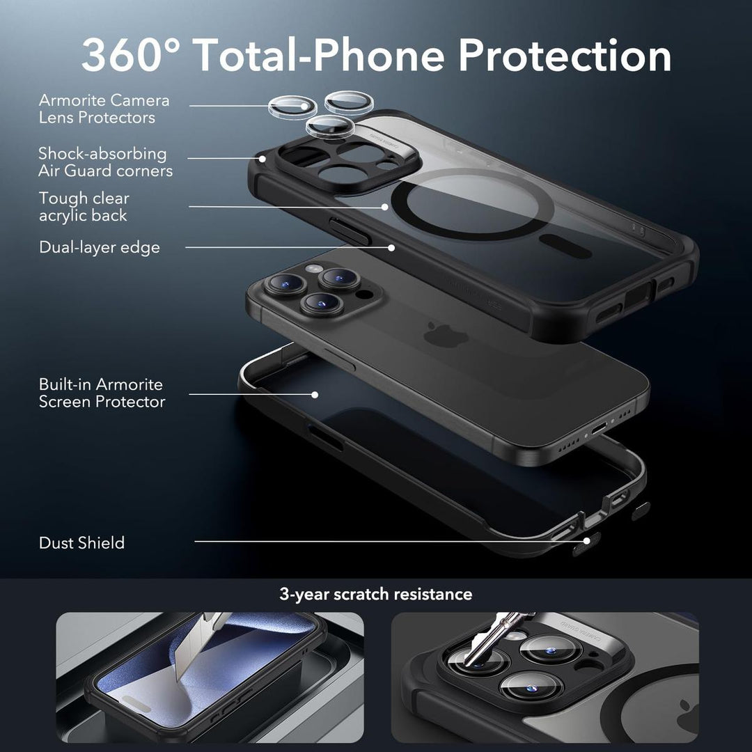 ESR ShieldMax Clear Case for iPhone 15 Plus - DOKUTRONIX