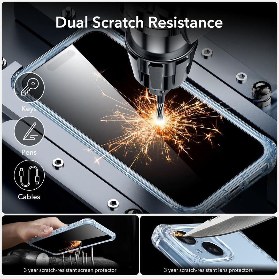 ESR ShieldMax Clear Case for iPhone 15 Plus - DOKUTRONIX
