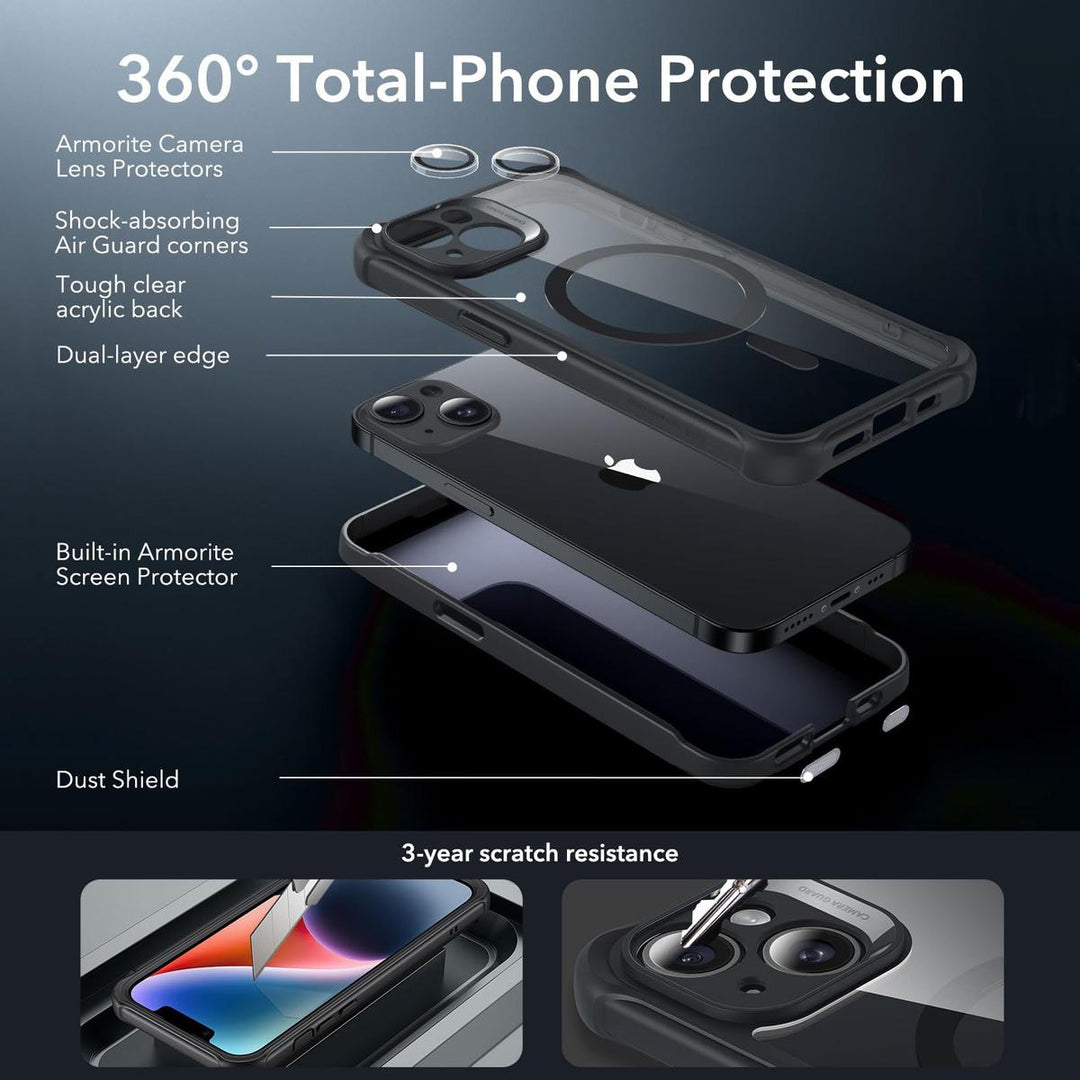 ESR ShieldMax Clear Case for iPhone 15 Plus - DOKUTRONIX