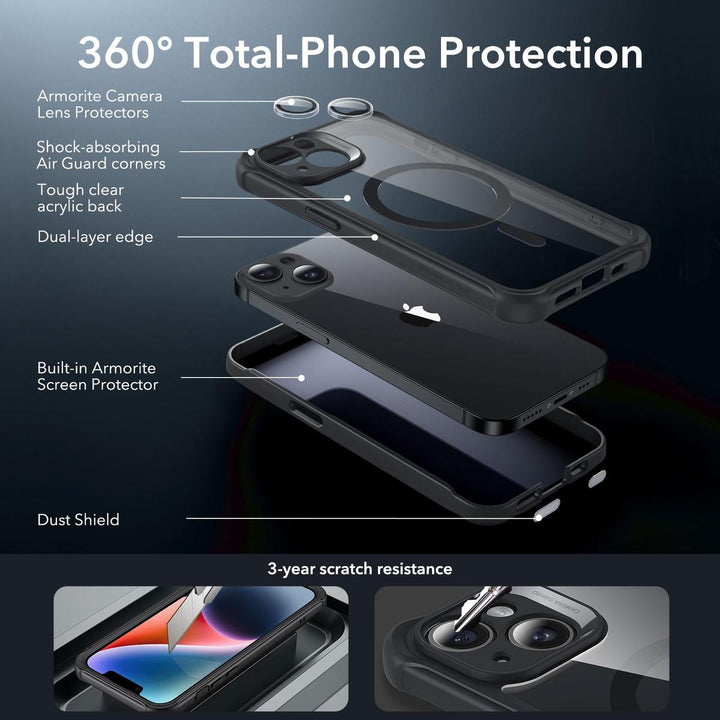 ESR ShieldMax Clear Case for iPhone 15 Plus - DOKUTRONIX