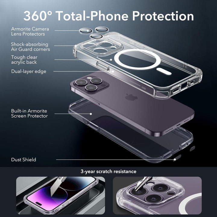 ESR ShieldMax Clear Case for iPhone 15 Plus - DOKUTRONIX