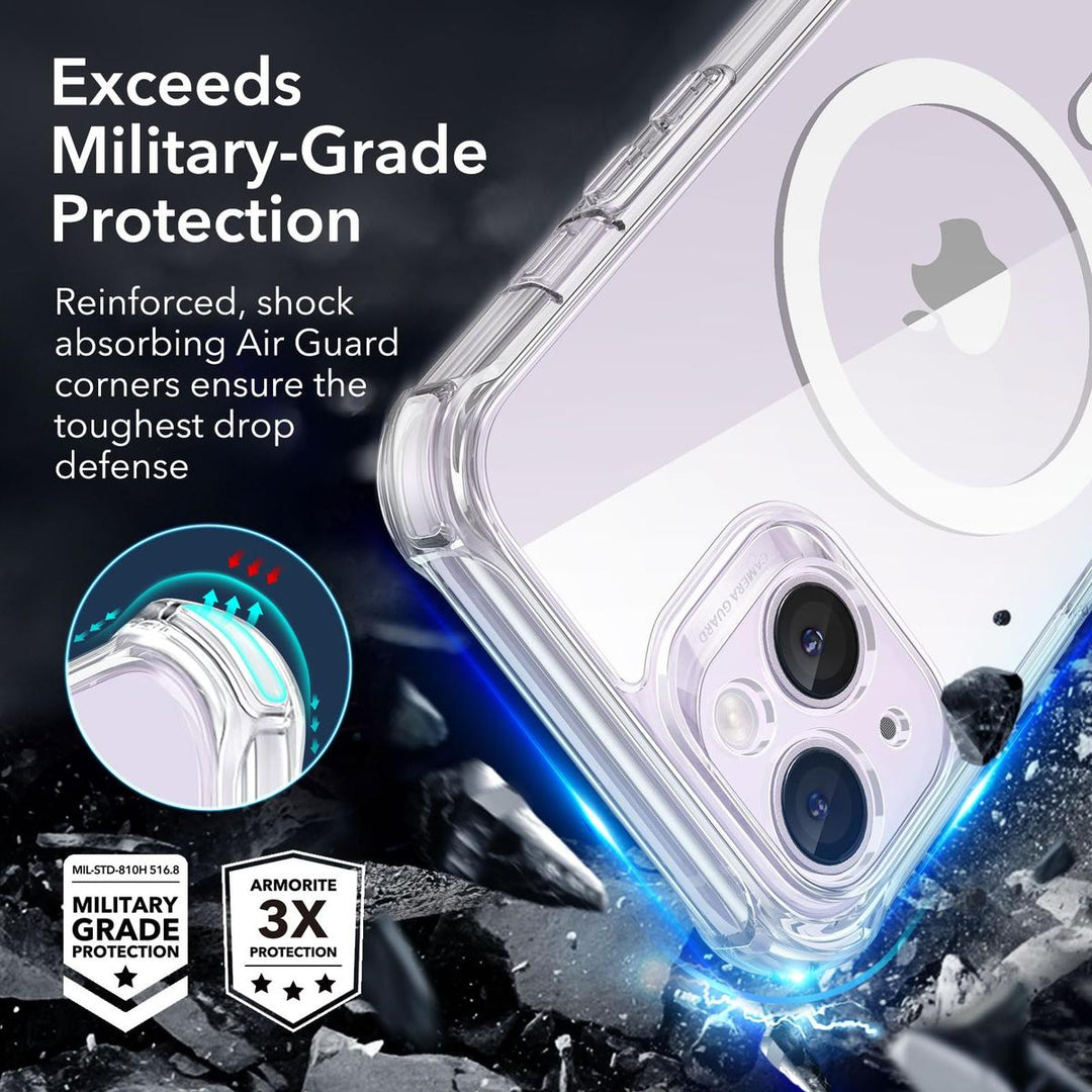 ESR ShieldMax Clear Case for iPhone 15 Plus - DOKUTRONIX