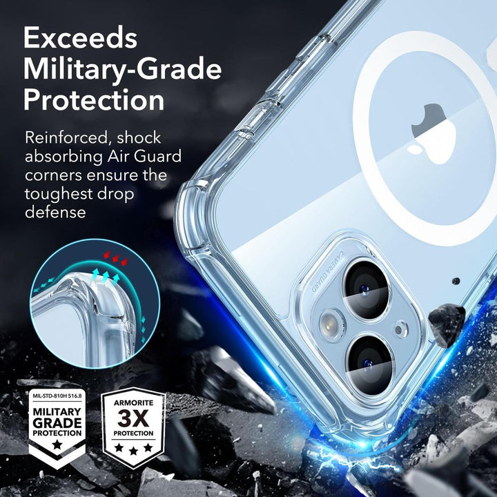ESR ShieldMax Clear Case for iPhone 15 Plus - DOKUTRONIX