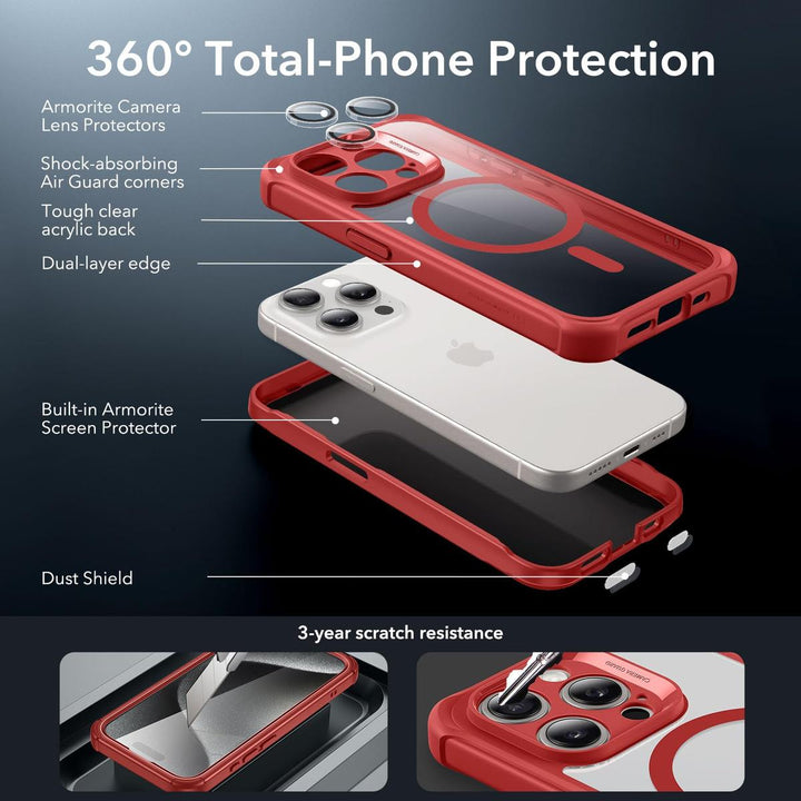 ESR ShieldMax Clear Case for iPhone 15 Plus - DOKUTRONIX