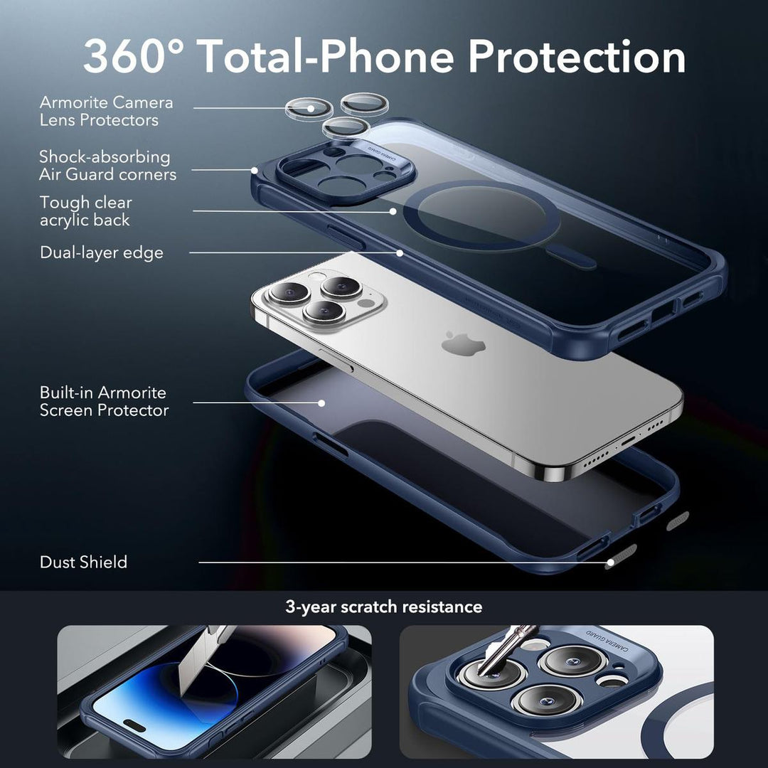 ESR ShieldMax Clear Case for iPhone 15 Plus - DOKUTRONIX