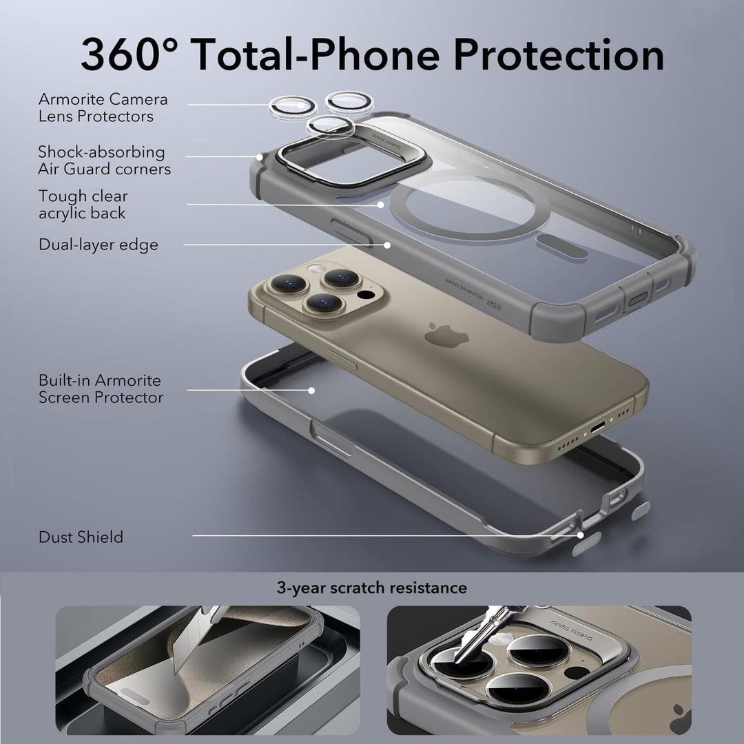 ESR ShieldMax Clear Case for iPhone 15 Plus - DOKUTRONIX