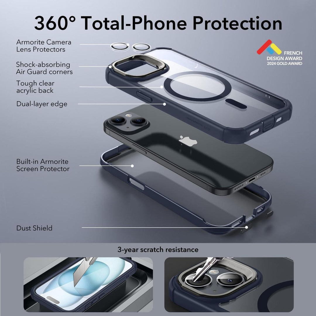 ESR ShieldMax Clear Case for iPhone 15 Plus - DOKUTRONIX