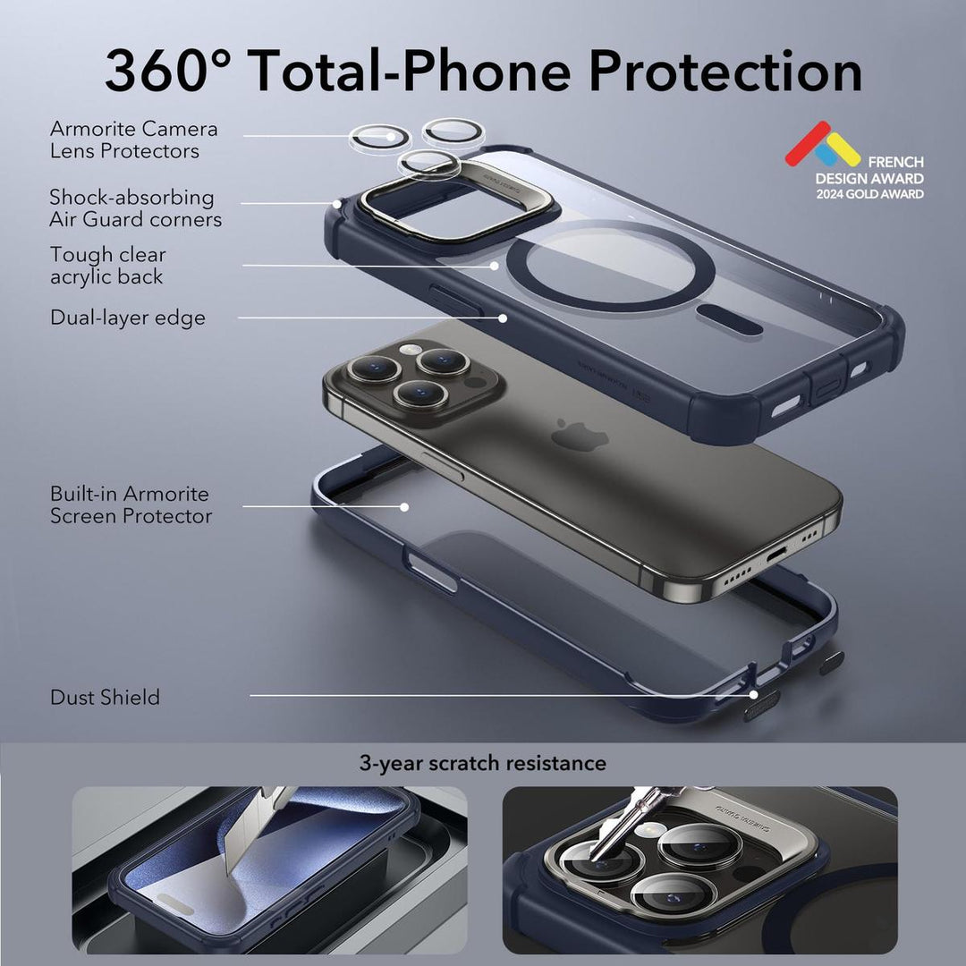 ESR ShieldMax Clear Case for iPhone 15 Plus - DOKUTRONIX