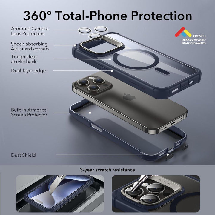 ESR ShieldMax Clear Case for iPhone 15 Plus - DOKUTRONIX