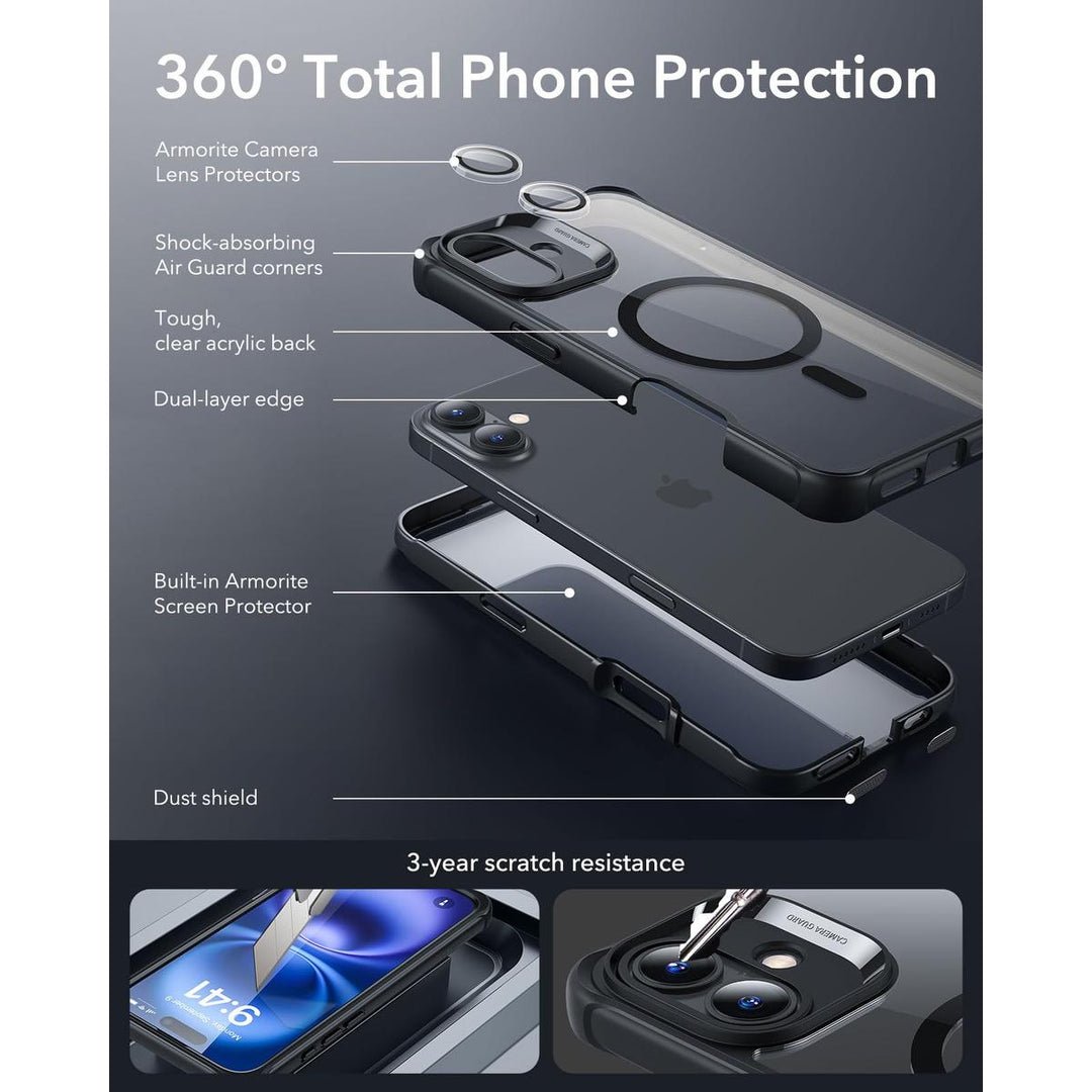 ESR ShieldMax Clear Case for iPhone 15 Plus - DOKUTRONIX