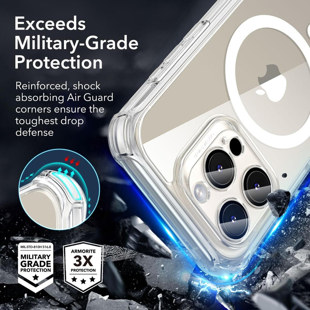 ESR ShieldMax Clear Case for iPhone 15 Plus - DOKUTRONIX