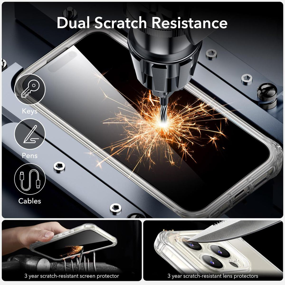 ESR ShieldMax Clear Case for iPhone 15 Plus - DOKUTRONIX